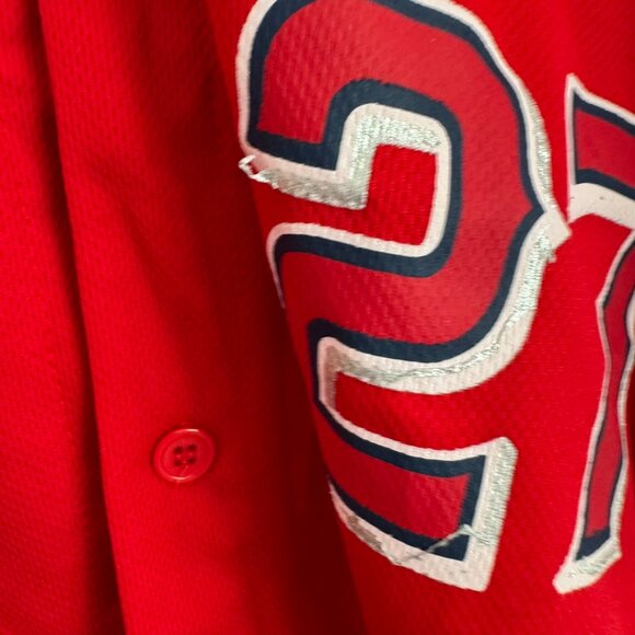 Los Angeles Angels Mike Trout #27 Red Jersey Size Large - Picture 4 of 7